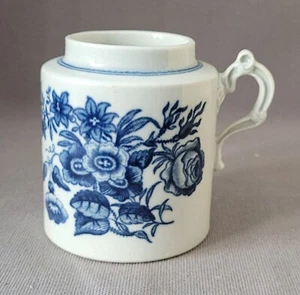 WORCESTER 3 FLOWERS PATTERN MUSTARD POT C1770-80 ROD JELLICOE COLLECTION - Picture 1 of 7