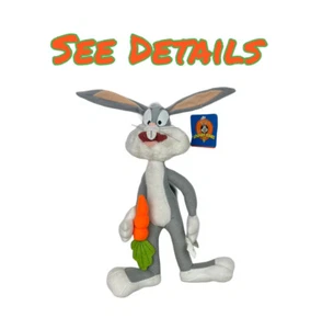 Vintage 1997 Bugs Bunny Ace Neuheit Looney Tunes 12 Zoll Hase Plüschtier - Bild 1 von 7