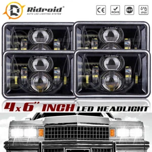 4x 4x6" Led Headlight Hi/Lo Sealed Beam for Chevrolet S10 1995 1996 1997 Trucks - Picture 1 of 12