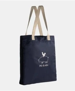 Bolso de Mano Cerdo y Gallina - Hombre Trabajando Azul Marino 15L Logo Bordado - Imagen 1 de 8