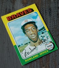 1975 Topps Baseball Card #262 Rowland Office Atlanta Braves 
