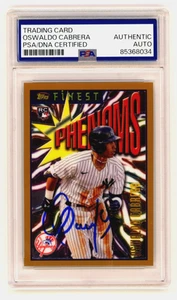 Oswaldo Cabrera 2023 Topps Finest Flashbacks Phenoms Firmato Rookie RC PSA Auto - Foto 1 di 1