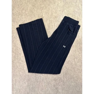 Adidas Y-3 Damen schwarz gerades Bein Pull-On hoher Bund Baumwolle Activewear Hose SP - Bild 1 von 7