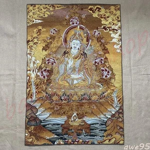 Buddhism Home Thangka Decoration Painting /Lotus Master Buddha/ Auspicious - Picture 1 of 7
