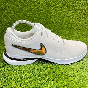 Nike Air Zoom Victory Tour 3 Mens Size 8 Ivory Gold Running Outdoor Golf Cleats - Picture 1 of 10