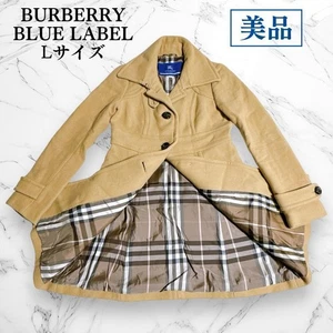 BURBERRY Blue Label Angora Wool Coat Size 40/US:S Camel Women Authentic - Picture 1 of 10