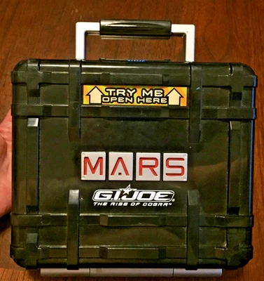 GI Joe MARS Learning Laptop Rise Of Cobra 2009 Black Briefcase Computer Hasbro  - Image 1 of 4