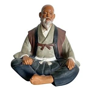 Vintage Hakata Mimasu traditionelle japanische Tonpuppe alter Mann - Bild 1 von 7