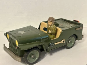 Vintage Blech Litho "U.S. Army Radar Jeep" von Nomura, Japan, Jahre '50-'60, - Bild 1 von 20