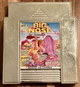Big Nose the Caveman (Nintendo Entertainment System, 1991) Gold NES authentic