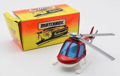 Matchbox Superfast #60 elicottero antincendio rosso e bianco. Prodotto in... - Immagine 1 di 4