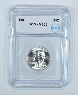 1951 Washington Quarter MS66 ICG - Image 1 of 4