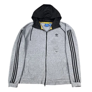 Adidas Mens Hooded Full Zip Trefoil Track Jacket Sz XL - Picture 1 of 8
