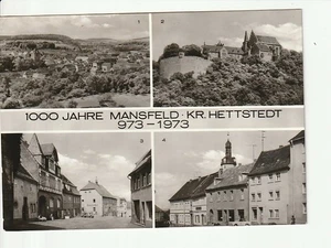 MANSFELD / Hettst....., 1000 Jahre....4 Ans. u.a. Markt m. Ratskeller.....s/w AK - Picture 1 of 1