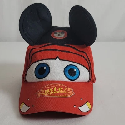Disney Parks Disneyland Juvenil Sombrero Coches Mickey Mouse Orejas Rayo McQueen Foto 1 de 4