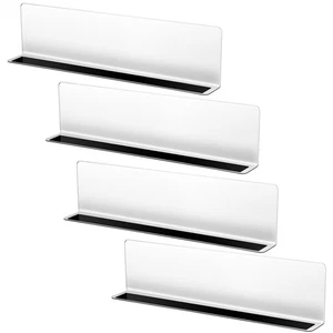 4 Pcs Shelf Divider Dividers for Shelves Shelving Clear Vertical - Picture 1 of 12
