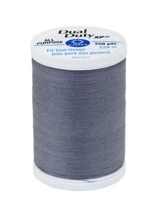 3 Spools- Coats & Clark Dual Duty XP All Purpose Thread 250yds - Slate - Picture 1 of 1