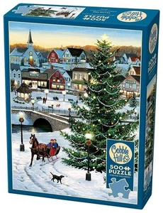 Cobble Hill jigsaw puzzle;  Village Tree by Persis Clayton Weirs;  500 pcs - Picture 1 of 3