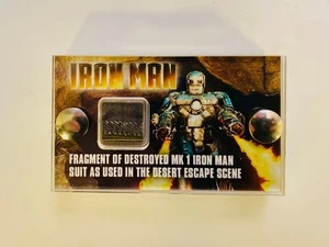 Movie Prop Display Iron Man Production-Used Destroyed mk1 suit fragment & COA v1 - Picture 1 of 3