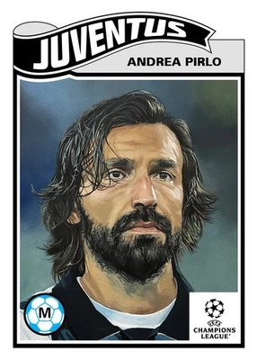 Andrea Pirlo 2025 Topps UCC Living Set #829 Juventus Presale - Image 1 of 2