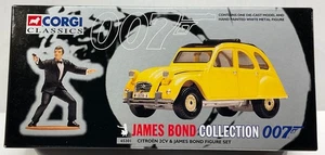 1998 CORGI CLASSICS JAMES BOND 007 CITROEN 2CV & ROGER MOORE FIGURE - Picture 1 of 4