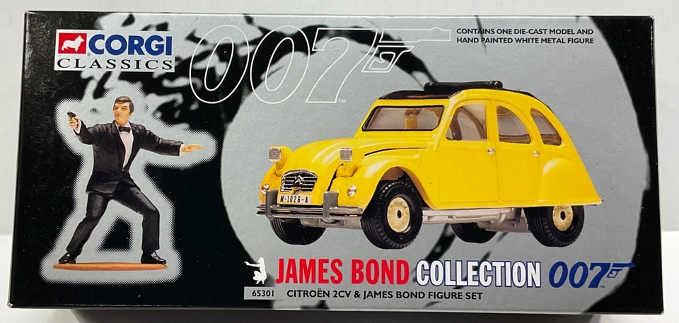 1998 CORGI CLASSICS JAMES BOND 007 CITROEN 2CV & ROGER MOORE FIGURE - Image 1 of 4