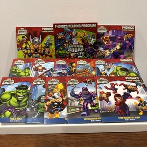 Marvel Superhero Squad Phonics Reading Program Complete Set of 12 Books - Picture 1 of 9