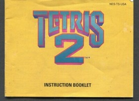 Nintendo Tetris 2 NES Manual Only, 1993 No Game, Instruction Booklet