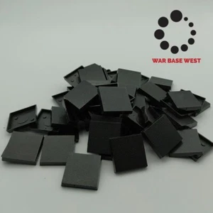 Lot Of 60 25mm Square Bases Used For Warhammer Fantasy Saurus Orc Chaos - Picture 1 of 3