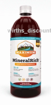 1 BOTELLA DE MINERALES LÍQUIDOS RICOS EN MINERALES VIVOS MÁXIMOS. RICO EN MINERALES. 32 OZ.  Foto 1 de 2