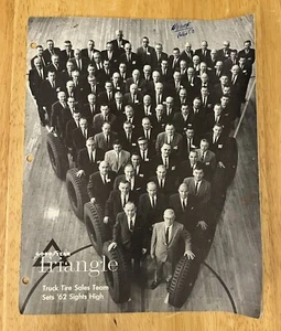 Vintage 1962 Goodyear Dreieck LKW Reifen Verkaufsteam Konferenz Broschüre - Bild 1 von 8