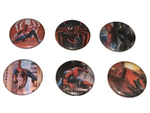 1" SET OF 6 MARVEL SPIDERMAN COMICS LAPEL BADGE BUTTON PINS PINBACK [P200] - Picture 1 of 2