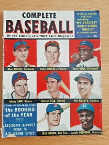 Revista de béisbol completa otoño 1950 Stan Musial Jackie Robinson  - Imagen 1 de 6