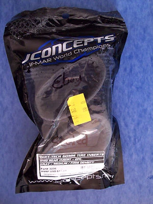 JCONCEPTS 3236 DIRT TECH 60mm TIRES INSERT 2WD REAR GRAY MEDIUM/FIRM DENSITY NIP - Image 1 of 2