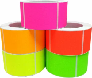 Rectangle Stickers | 2.5 x 3.5" Inches | 500 Pack | Pick One Color - Picture 1 of 10