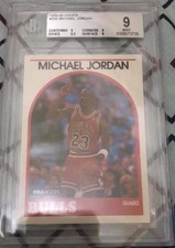 Michael Jordan 1989 BGS 9 HOOPS #200
