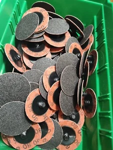 NORTON 66623319009 Quick-Change Sand Disc,2 in Dia,TR,PK42, 39UW17 LOT Of 42 - Picture 1 of 10