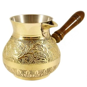 Brass Turkish Kettle Tea Coffee Pot Hand Crafted 4 inch - Picture 1 of 4