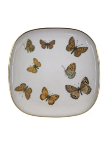 Vintage Lagenthal Suisse Porcelain Butterfly 7” Plate Nymphalidae Numbered 3493 - Picture 1 of 9