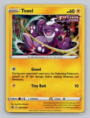 Toxel #SWSH209 Promo Pokemon TCG SWSH: Sword & Shield Promo Cards - Image 1 of 2