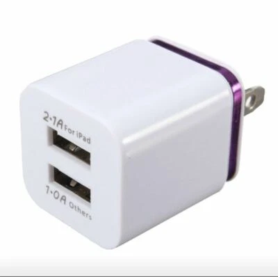 Lote Carregador de Parede Duplo Adaptador Plugue de Carregamento Para Samsung e Universal - Imagem 1 de 4