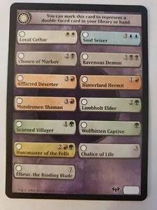 MTG Magic The Gathering Card Mark Card To Represent Choice Dark Ascension 2012  - Picture 1 of 2