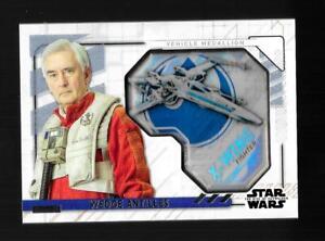 Star Wars 2020 Rise of Skywalker 2 Vehicle Medallion card MVM-WX Wedge Antilles