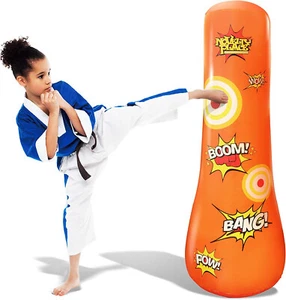 Boxsack Kickbox Crane Buddy für Kinder freistehend aufblasbar Spiel Neu 066 - Bild 1 von 10