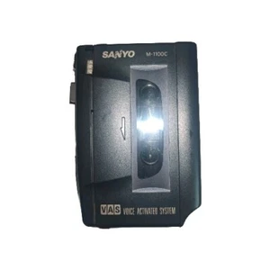 SANYO M-1100C VAS Voice Activated System Compact Cassette Player Recorder - Picture 1 of 6