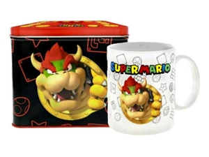 NINTENDO - MUG & TIN BOX * KERAMIK TASSE & SPARDOSE MÜNZBOX - SET BOWSER - Picture 1 of 1