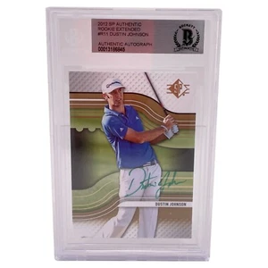 AUTO IP SIGNED DUSTIN JOHNSON 2012 SP AUTHENTIC CARD (BECKETT COA) - Zdjęcie 1 z 2