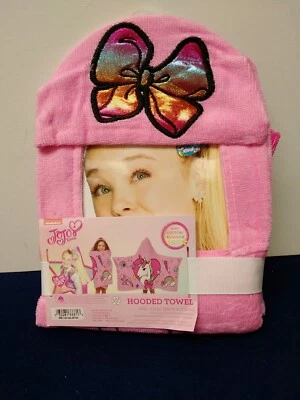 Toalla con capucha JoJo Siwa Unicornio 22X51 pulgadas 100 % algodón Foto 1 de 4