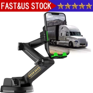 Phone Holder Mount Heavy Duty Truck Car Dashboard Windshield Long Anti-Shake - Picture 1 of 7
