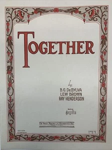 Together 1928 Vintage Klavier, Gitarre, Ukulele Noten Liederbuch - Bild 1 von 5